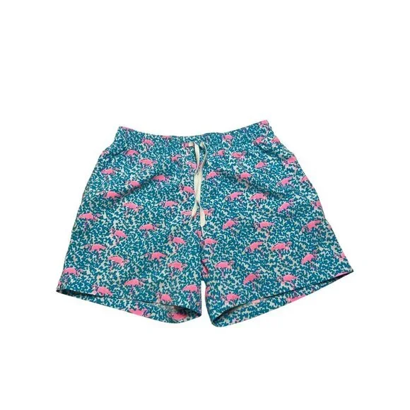 Cubbies The Domingos Are For Flamingos 5.5" Inseam Swim Trunks-sz Medium - Picture 7 of 9